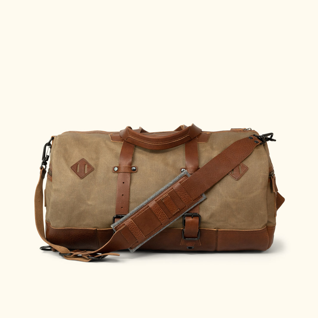 Canvas Leather Mens Vintage 14 Brown Travel Side Bag Black