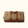Modern Canvas Duffle Bag/Backpack Khaki Front