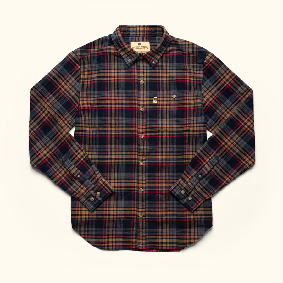 Fairbanks Flannel Shirt | Ember Sky