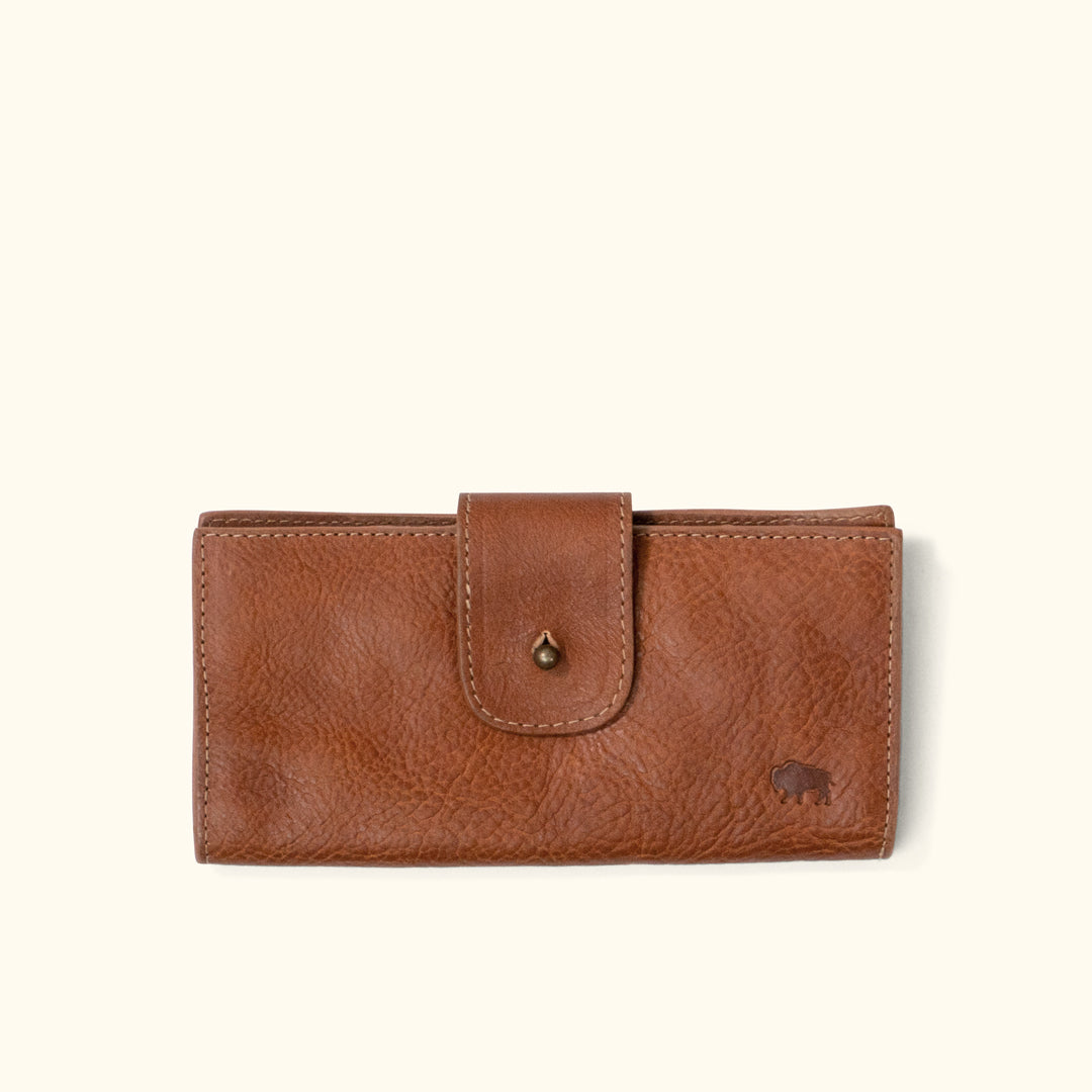 Madison Leather Checkbook Wallet