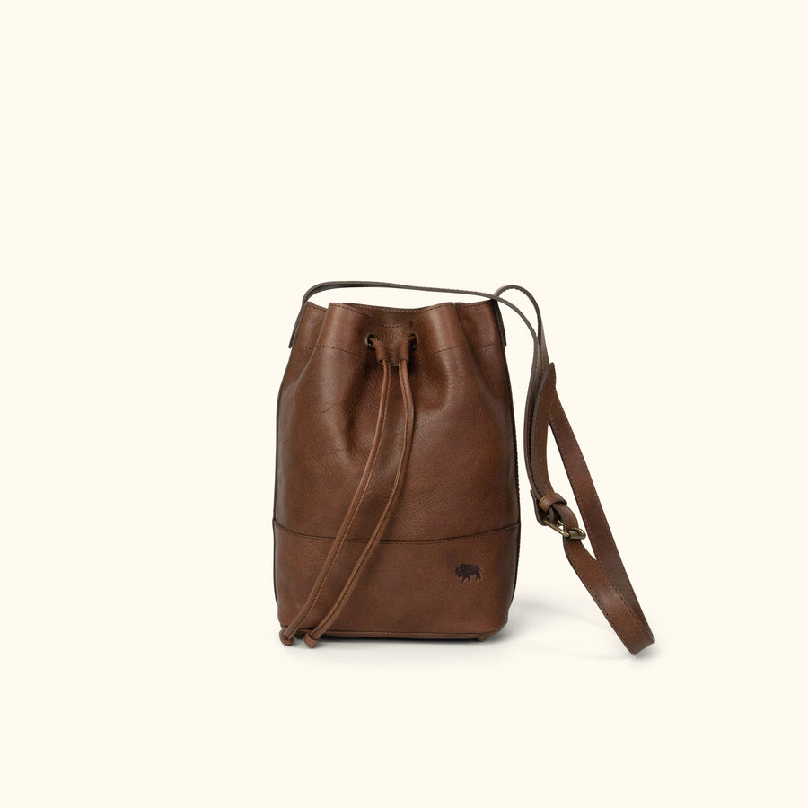 Madison Leather Crossbody Foldover Clutch | Dark Hazelnut