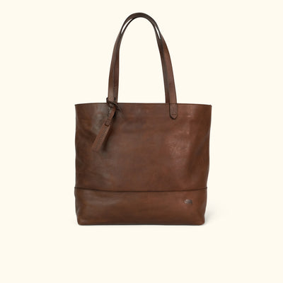 Madison Leather Tote | Dark Hazelnut