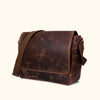 Leather Satchel Bag - Large | Dark Oak turned