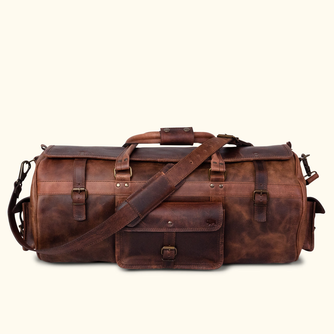 The “Hemingway” Buffalo Leather Duffle Bag [PREORDER] - Vintage
