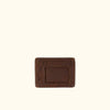 Exuding a classic charm, this brown bison leather slim wallet features a minimalist design, perfect for those who appreciate understated luxury.