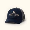 Buffalo Jackson Logo Trucker Hat in Navy