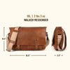 Walker Leather Messenger Bag | Rustic Tan