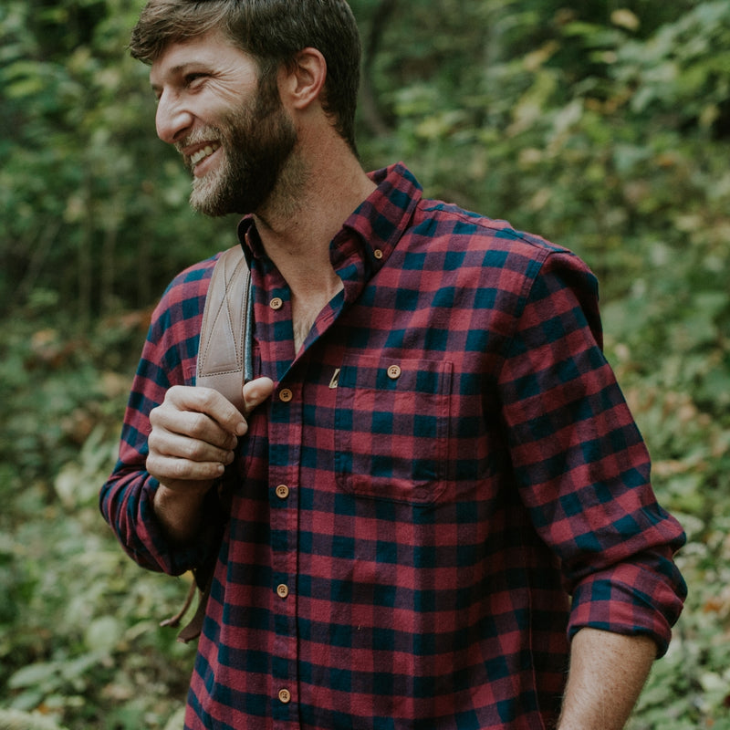 Red Plaid Shirt - Mens Flannel | Buffalo Jackson XL Red Plaid Shirt - Mens Flannel | Buffalo Jackson XL