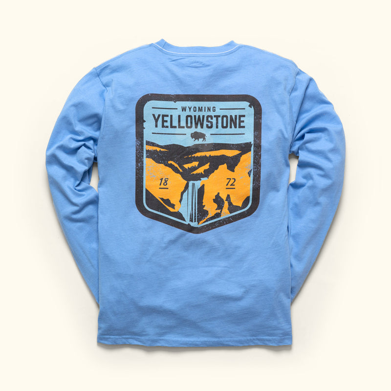 Yellowstone National Park Graphic Long Sleeve shirt Buffalo Jackson