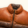 Cold weather Bridger Leather Down Vest | Tan & Brown
