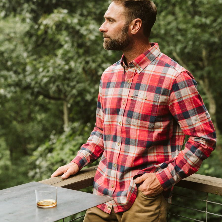 Ball and Buck Sportsmans Flannel Shirt in Buffalo Plaid