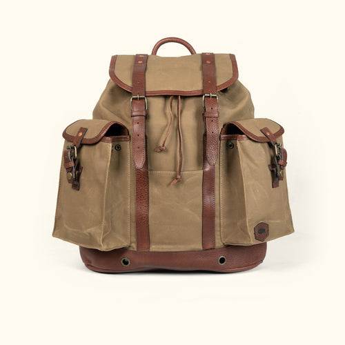 Durable Waxed Canvas and Leather Goods Outdoor Travel Collection