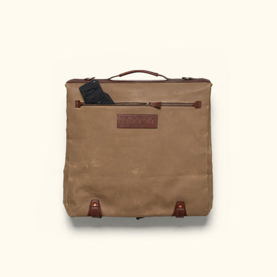 Vintage Waxed Canvas Travel Garment Bag Buffalo Jackson