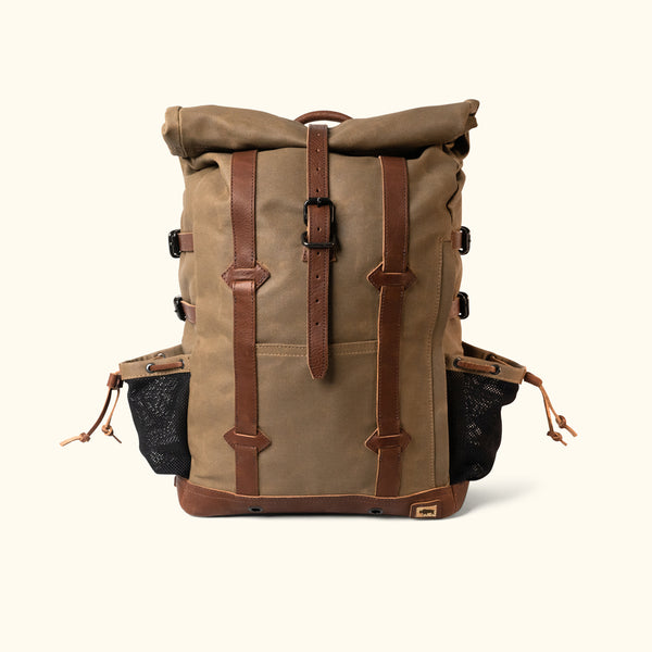 Durable Waxed Canvas and Leather Goods Outdoor Travel Collection