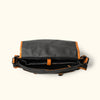 Vintage Canvas Messenger Bag | Navy Charcoal w/ Saddle Tan Leather