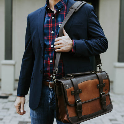 Classic Leather Briefcase brown hover