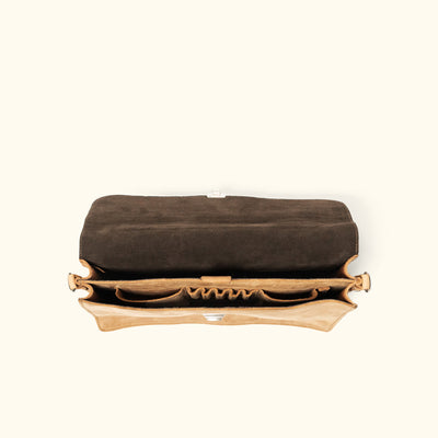 Denver Leather Attache Briefcase | Whiskey