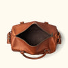 Best Leather Travel Duffle Bag | Autumn Brown interior