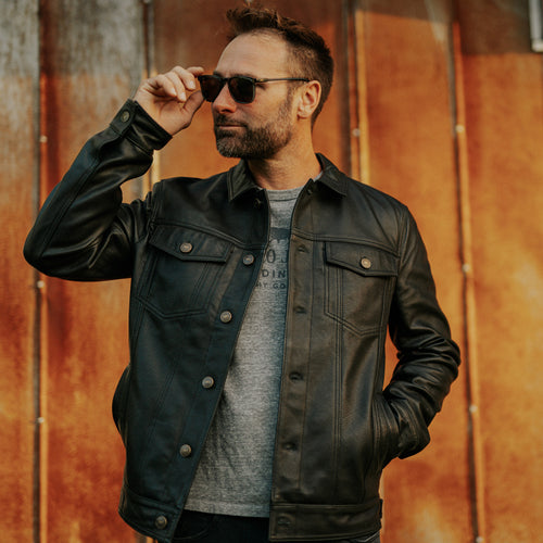 Men's Vintage Leather Jackets by Buffalo Jackson | Moto and Bomber ...