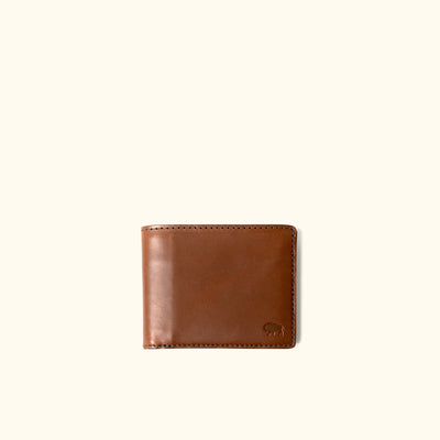 Ruged Leather Billfold Wallet | Elderwood front