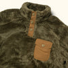 Mens Best Fleece Pullover Kodiak birchwood green