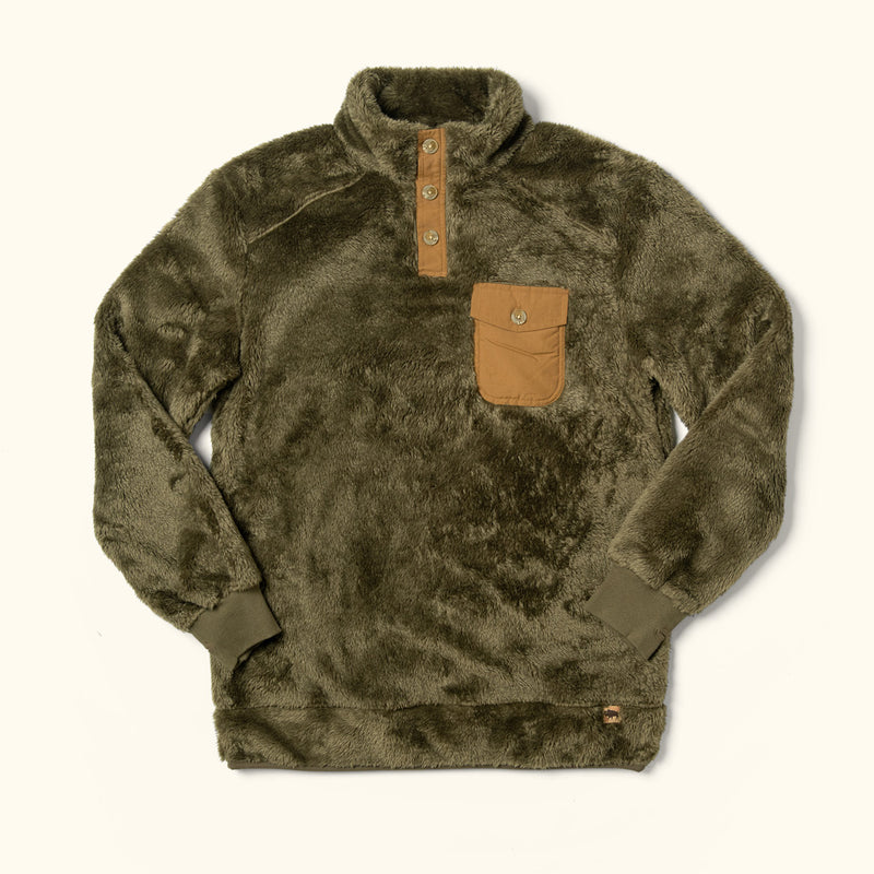 Kodiak Fleece Pullover | Birchwood Green