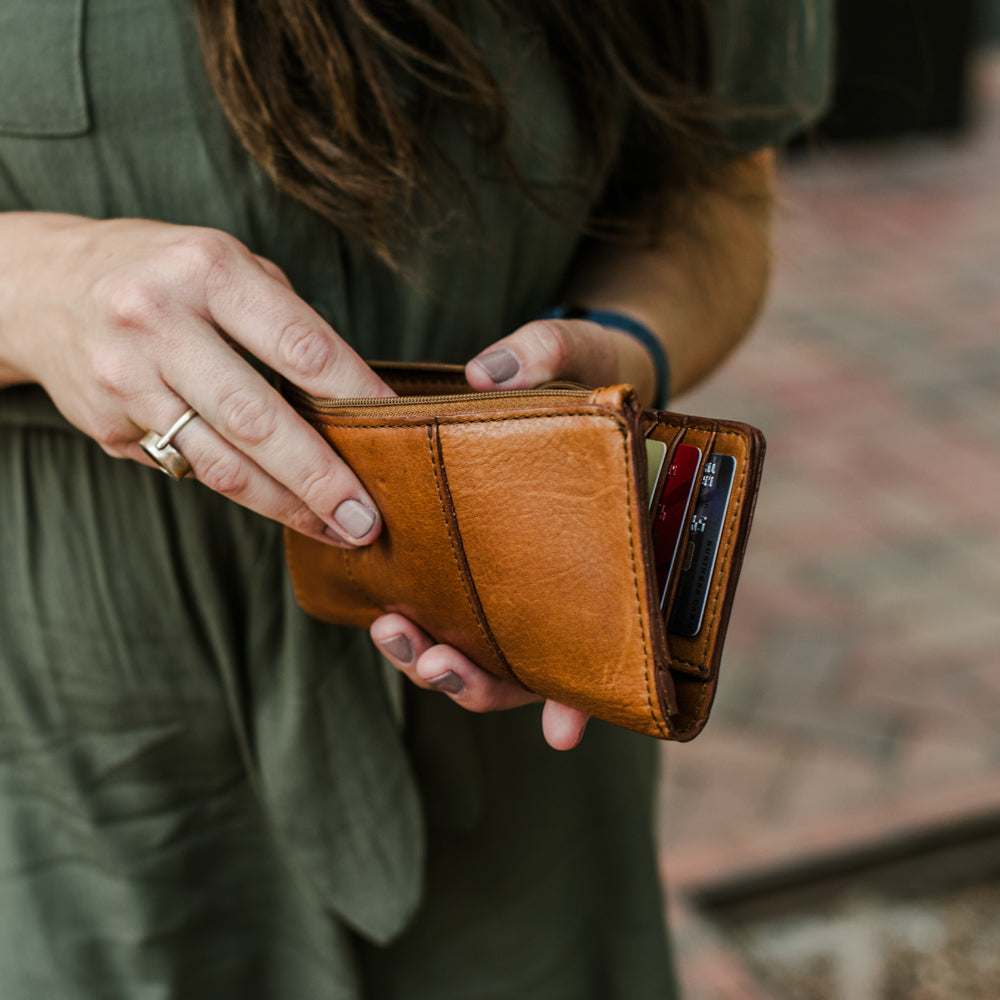 Leather Wallets for Women, Coin Purses