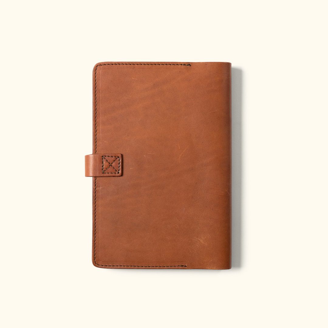 Denver Leather Journal Cover Large Autumn Brown