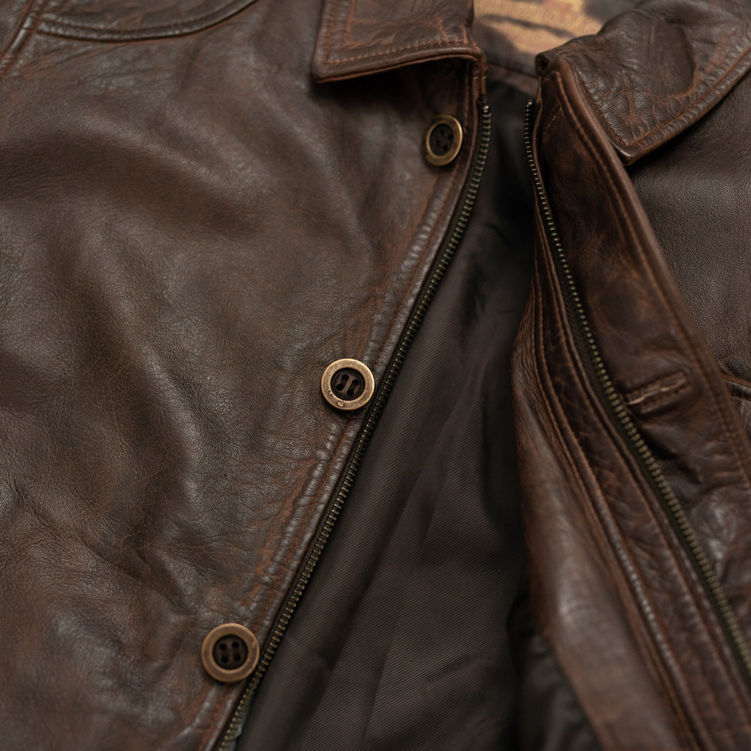 Leather Barn Coat Inspired by Old West Ranchers | Buffalo Jackson