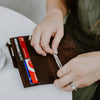 Madison Checkbook Wallet | Dark Hazelnut