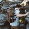 Rugged Hiking Canvas Rolltop Backpack | Field Khaki