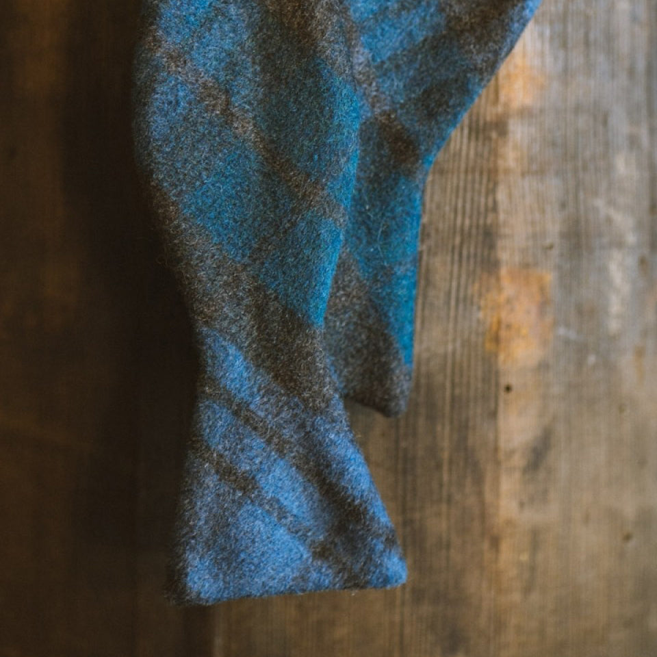 Mens Plade Wool Bowtie