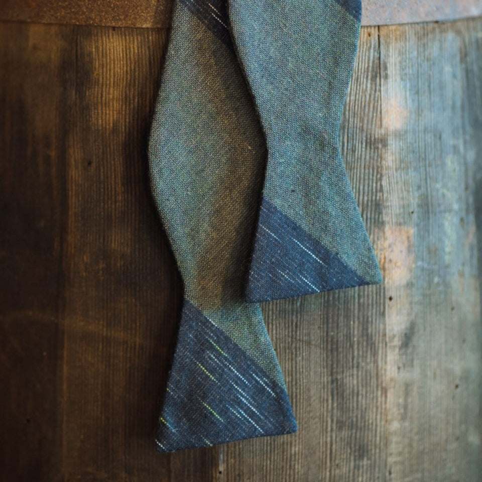 Vintage Stripe Cotton Bow Tie