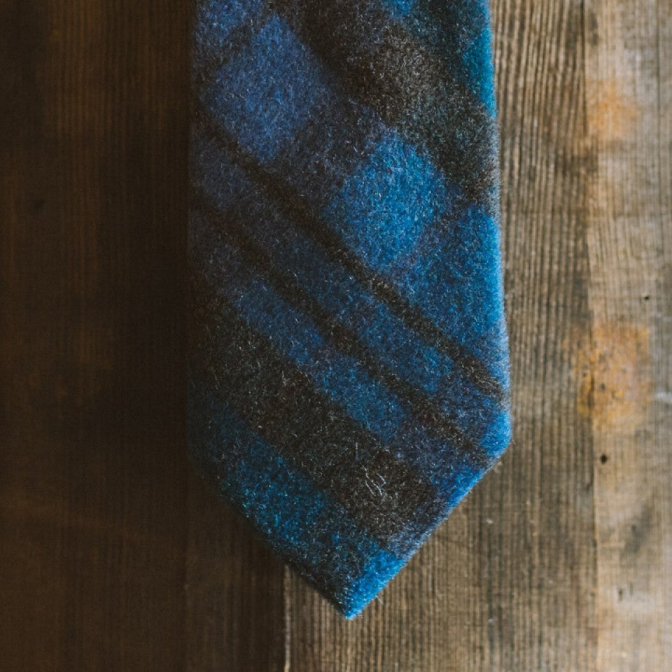True Plaid Wool Necktie | Ocean