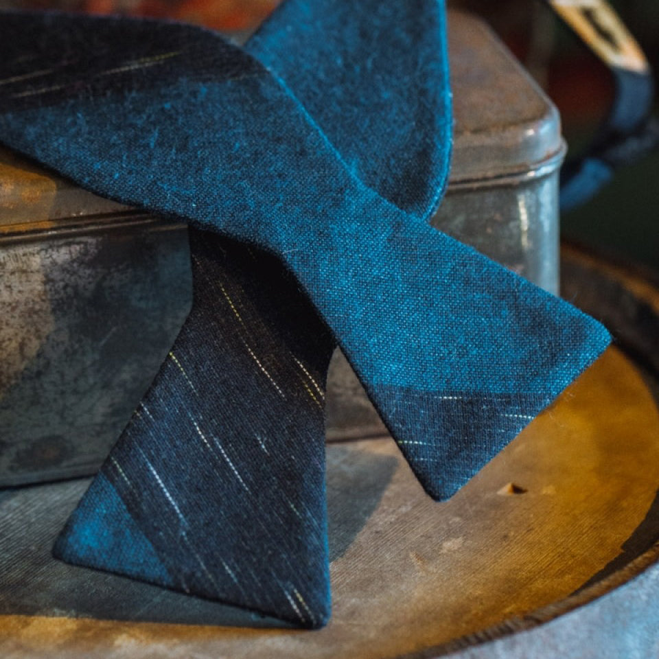 Vintage Stripe Cotton Bow Tie