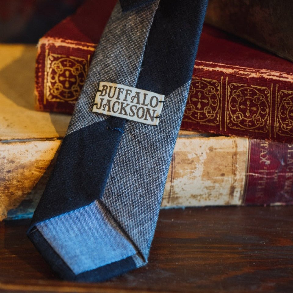 Heathered Stripe Cotton Necktie