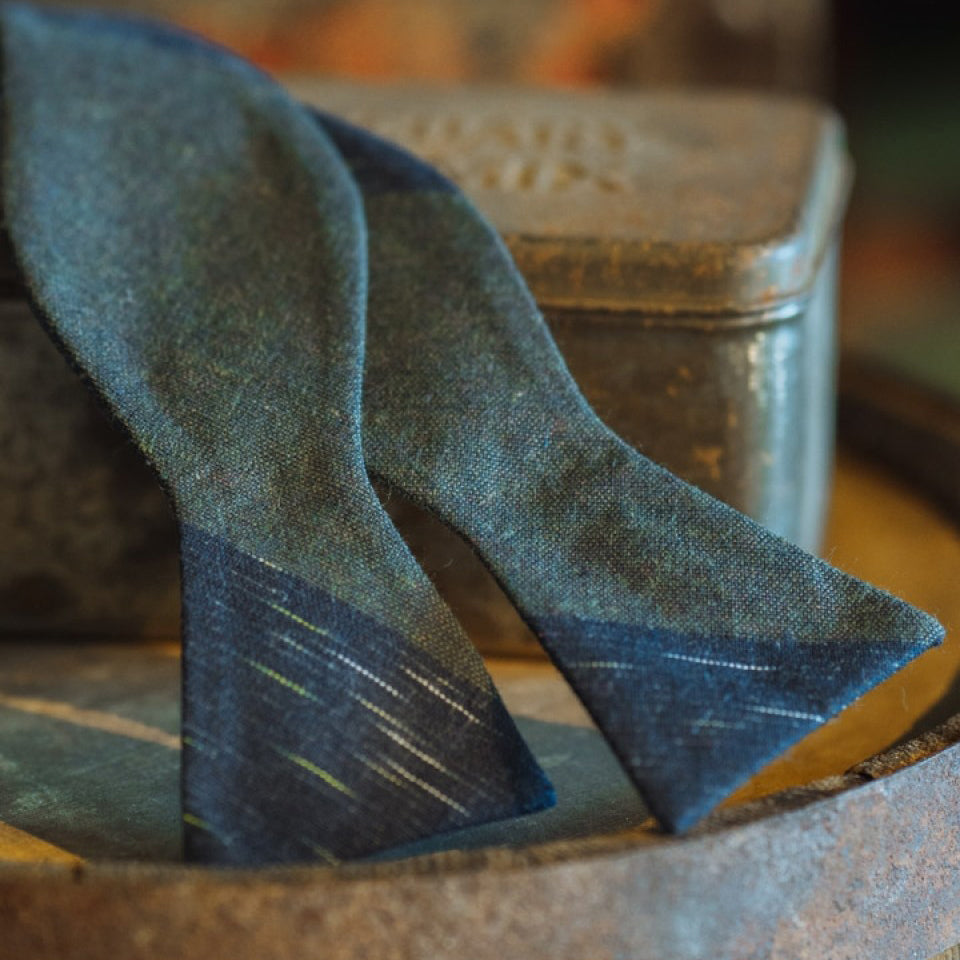 Vintage Stripe Cotton Bow Tie