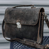 Denver Leather Attache Briefcase | Dark Walnut