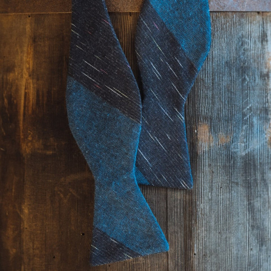 Vintage Stripe Cotton Bow Tie 