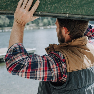 Hudson Vest - Navy and Khaki hover