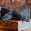Heathered Stripe Cotton Bow Tie