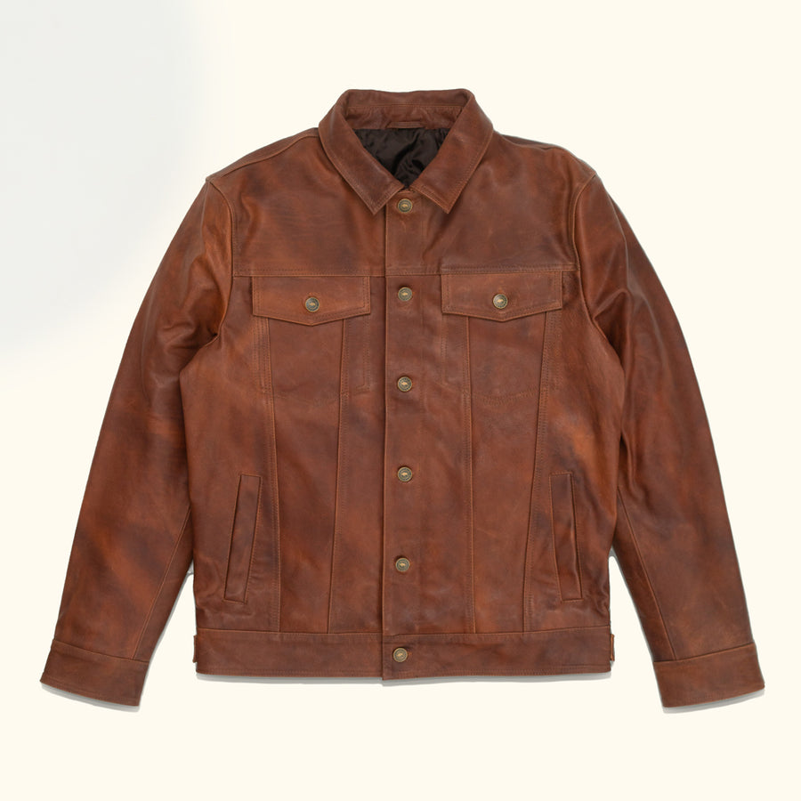 Mens best distressed leather jacket