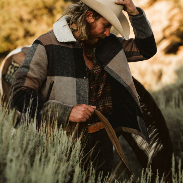 Ellis Wool Jacket | Desert Valley Plaid and Sherpa