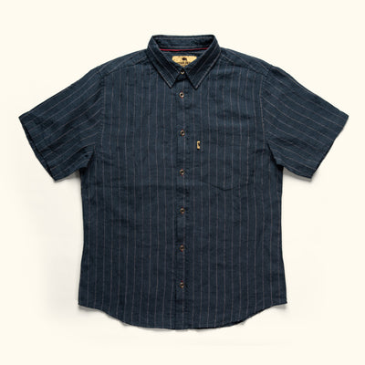 Miller Short Sleeve Striped Linen Shirt