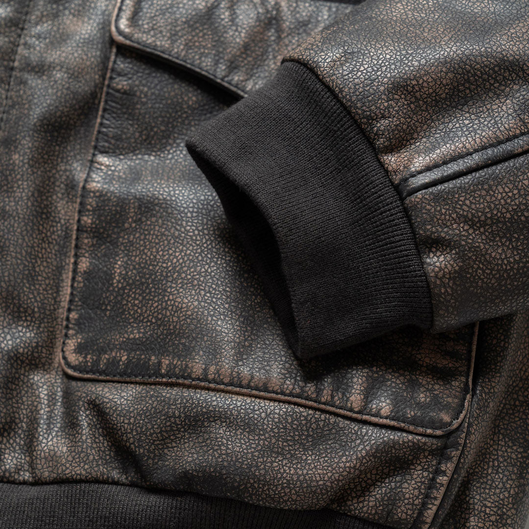 Buffalo Jackson Trading Co. Maverick Leather Bomber Jacket