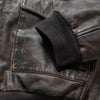 Cool leather bomber jacket for men