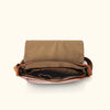 Buffalo Leather Messenger Bag - Large | Amber interior