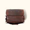 Men's Leather Briefcase Bag | Dark Oak interior