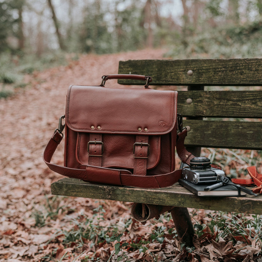 Roosevelt Buffalo Leather Camera Bag | Amber