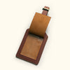 Roosevelt Leather Luggage Tag | Autumn Brown